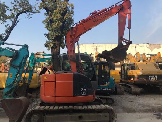 Japón Excavadora usada ZX75US-3 Excavadora Hitachi Crawler de bajo consumo