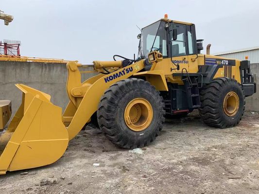 Repintura de color Cargador de ruedas usado Komatsu WA470-6 Cargador de segunda mano