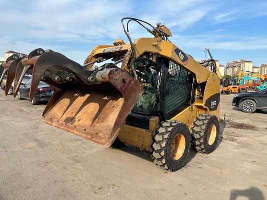 CAT 246C Color original Cargador de dirección de patinaje usado Seguridad y precisión en buen estado