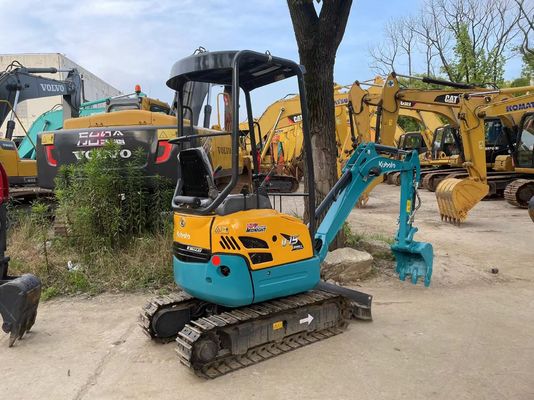 Color original Mini Excavadora Kubota U15-3S Usada para Venta/Mini Excavadora Usada que trabaja en interiores