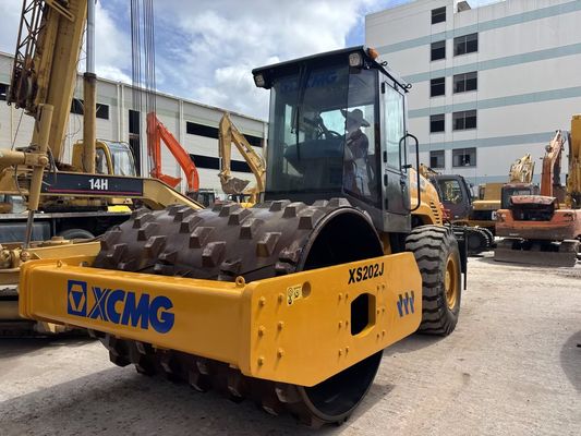 Rodillo compactador de un solo tambor XCMG XS202J con pata de cabra a precio económico