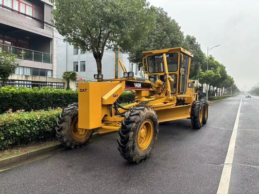 Japón original 140H Caterpillar Motor Grader operación de seguridad de segunda mano
