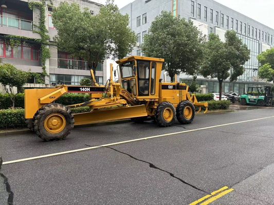 Japón original 140H Caterpillar Motor Grader operación de seguridad de segunda mano