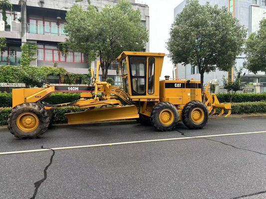 Japón original 140H Caterpillar Motor Grader operación de seguridad de segunda mano