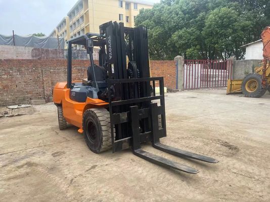 5 toneladas 7FD50 Usado Toyota elevadora elevadora original de Japón Reducción de ruido para almacén