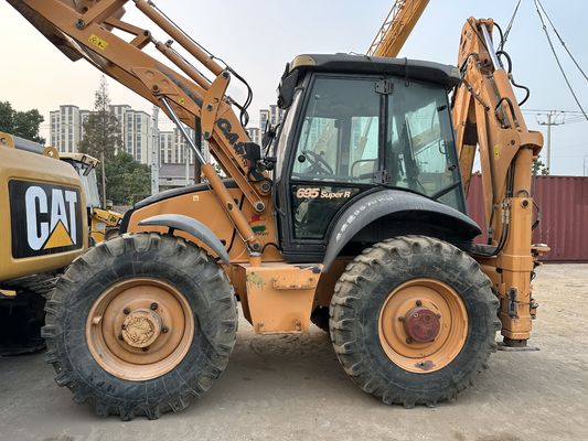 CAUSA 695SR Cargador de retroexcavadora usado de construcción robusta y de cuatro ruedas