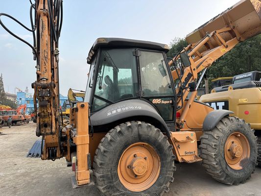 CAUSA 695SR Cargador de retroexcavadora usado de construcción robusta y de cuatro ruedas
