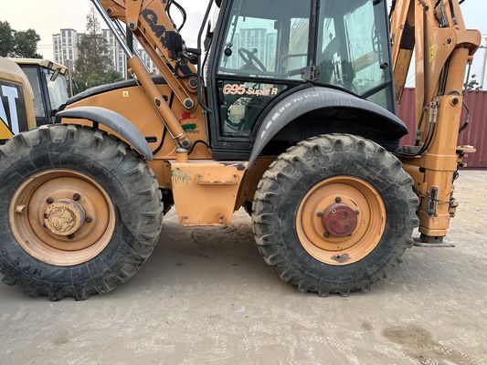 CAUSA 695SR Cargador de retroexcavadora usado de construcción robusta y de cuatro ruedas