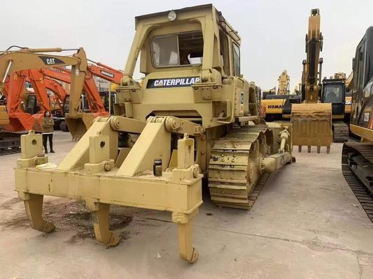 Potente de segunda mano Caterpillar D7G Dozer Eficiencia energética 6 Way Blade
