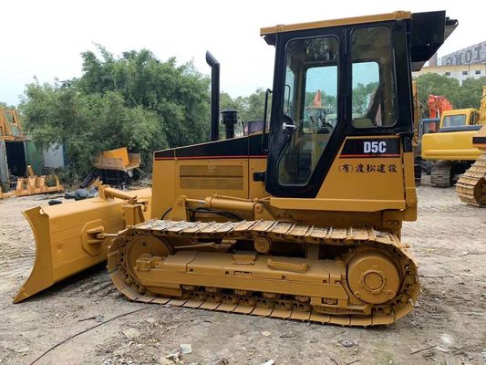 Original de Japón Mini de segunda mano bulldozer Caterpillar D5C XL funcionamiento estable