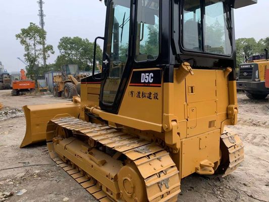 Original de Japón Mini de segunda mano bulldozer Caterpillar D5C XL funcionamiento estable