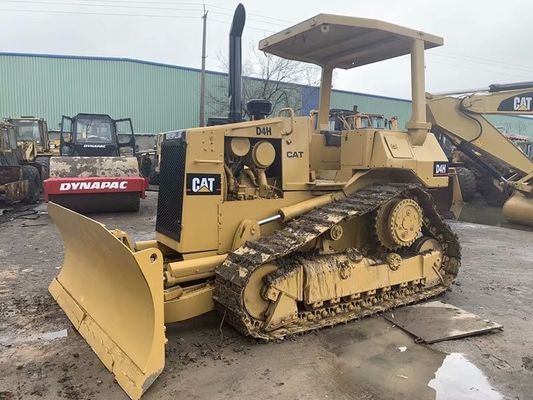 Usado Crawler CAT D4H Bulldozer Repintura de color Alta Dirección Fácil operación