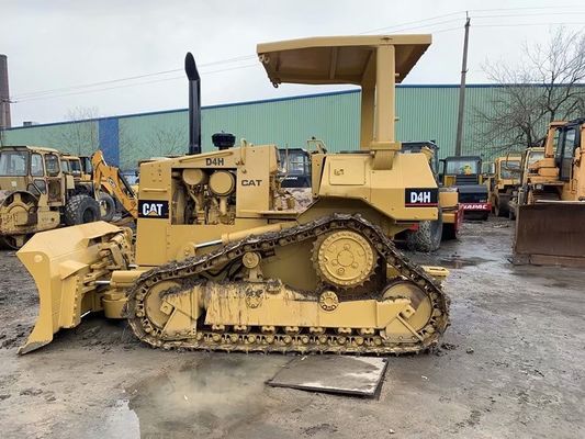 Usado Crawler CAT D4H Bulldozer Repintura de color Alta Dirección Fácil operación