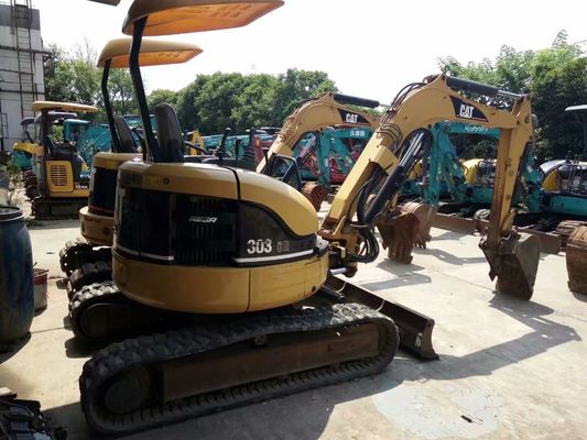 Color original 303 CR Excavadora usada CAT Eficiencia energética Mini excavadora usada CAT