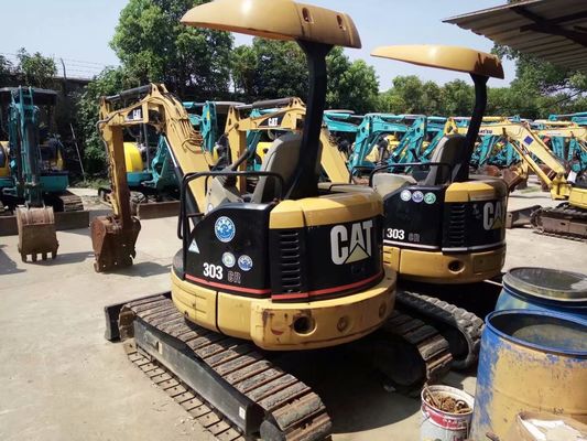 Color original 303 CR Excavadora usada CAT Eficiencia energética Mini excavadora usada CAT