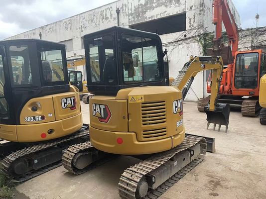 Eficiencia energética Excavadora CAT utilizada Caterpillar 303.5 E CR a prueba de óxido