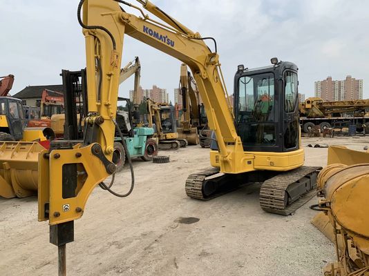 Komatsu PC55MR-2 Excavadora usada Japón Mini tamaño con martillo hidráulico