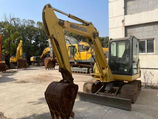 Color original Usado Komatsu PC56MR-2 Mini Excavadora En excelentes condiciones