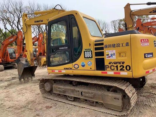 12 toneladas usadas Komatsu PC120-6 Excavadora hidráulica de rastreo Garantía de seguridad