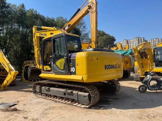 PC130-7 original de Japón Excavadora Komatsu Usada con pulgar hidráulico