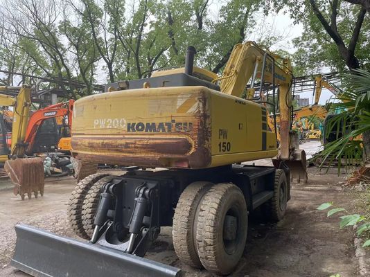 Compacto Japón Excavadora Komatsu Usada PC150W-6 Excavadora de ruedas usadas