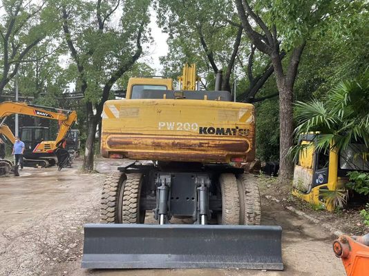 Compacto Japón Excavadora Komatsu Usada PC150W-6 Excavadora de ruedas usadas