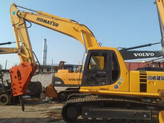 Japón Usado Komatsu PC220 6 Excavadora Fácil operación con martillo hidráulico