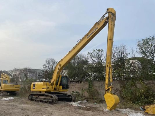 Originario de Japón Excavadora usada Komatsu PC220-7 Rastreador con 18 metros de largo brazo