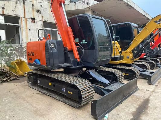 Excavadora japonesa original ZX70 Excavadora usada Hitachi Rastreador con hoja