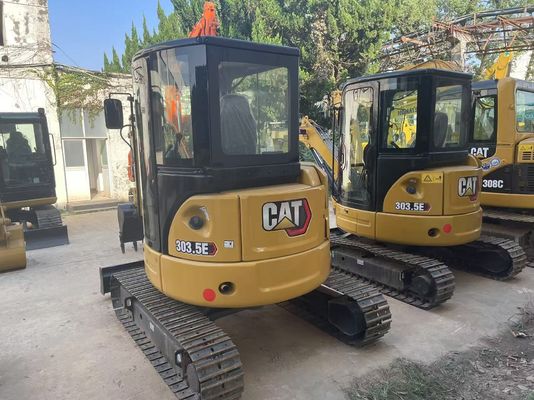 Eficiencia energética Excavadora CAT utilizada Caterpillar 303.5 E CR a prueba de óxido