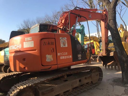 ZX135US excavadora de segunda mano en buen estado Hitachi Crawler Excavadora de color original