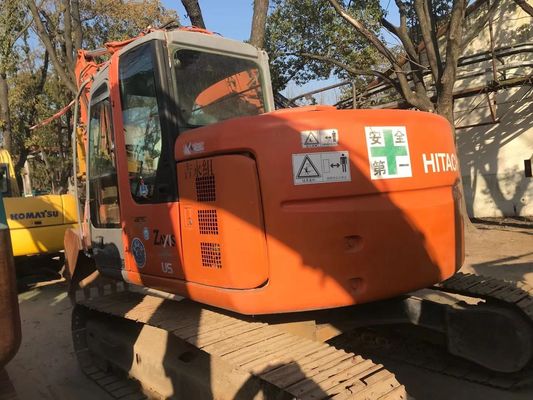 ZX135US excavadora de segunda mano en buen estado Hitachi Crawler Excavadora de color original