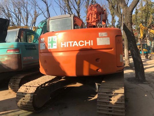 ZX135US excavadora de segunda mano en buen estado Hitachi Crawler Excavadora de color original