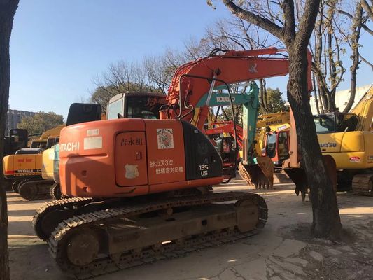 ZX135US excavadora de segunda mano en buen estado Hitachi Crawler Excavadora de color original