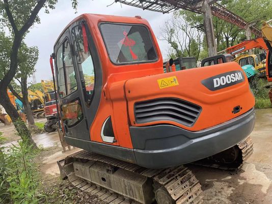Doosan DX75-9C mini excavadora de segunda mano 2017 año Visibilidad y seguridad