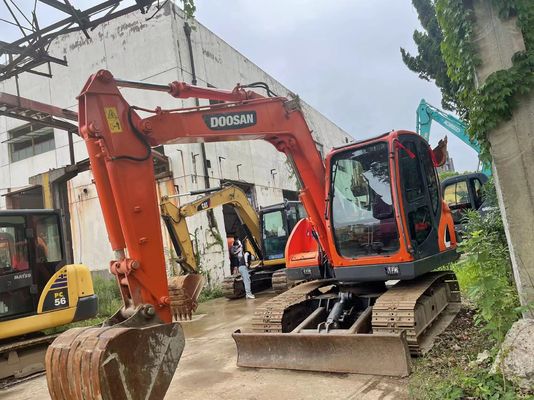Doosan DX75-9C mini excavadora de segunda mano 2017 año Visibilidad y seguridad