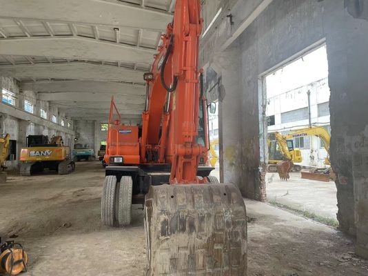 Control inteligente Excavadora usada DH150W-7 Excavadora de ruedas Doosan 2012 año