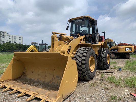 Bajo ruido 966H Cargador de ruedas CAT usado de alta eficiencia con motor CAT