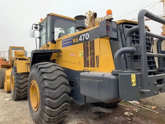 Repintura de color Cargador de ruedas usado Komatsu WA470-6 Cargador de segunda mano