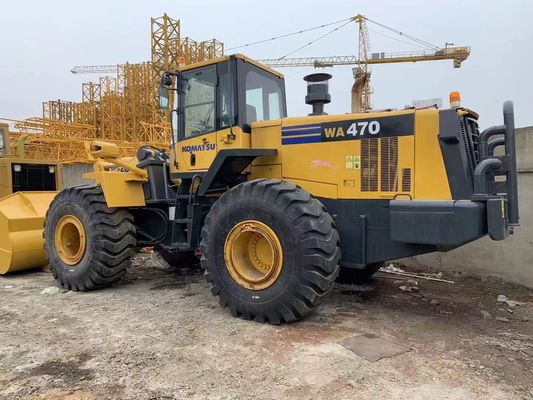 Repintura de color Cargador de ruedas usado Komatsu WA470-6 Cargador de segunda mano