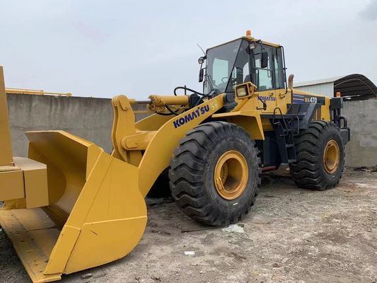 Repintura de color Cargador de ruedas usado Komatsu WA470-6 Cargador de segunda mano