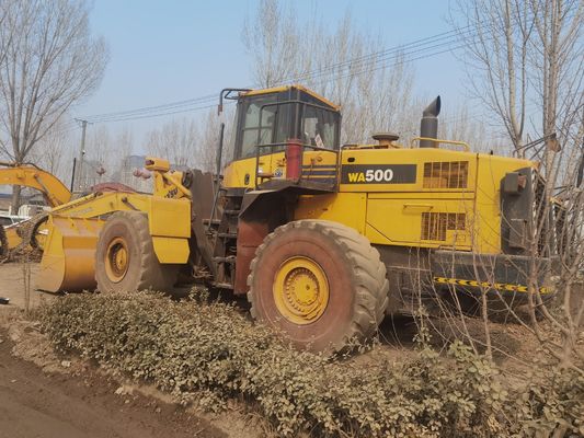 Compactor de 6 ruedas usado Komatsu WA500 WA600-6 Eficiencia de combustible para la construcción