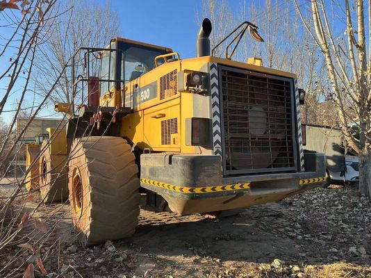 Compactor de 6 ruedas usado Komatsu WA500 WA600-6 Eficiencia de combustible para la construcción