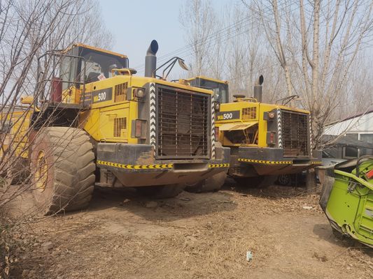 Compactor de 6 ruedas usado Komatsu WA500 WA600-6 Eficiencia de combustible para la construcción