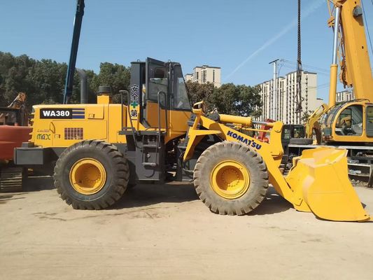 Japón WA380-3 Cargadores de ruedas Komatsu usados de larga duración de fácil mantenimiento