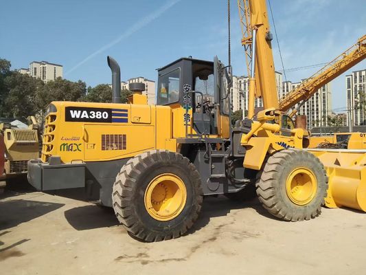 Japón WA380-3 Cargadores de ruedas Komatsu usados de larga duración de fácil mantenimiento