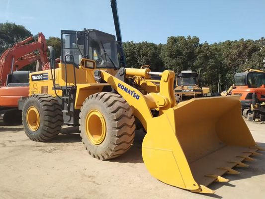 Japón WA380-3 Cargadores de ruedas Komatsu usados de larga duración de fácil mantenimiento