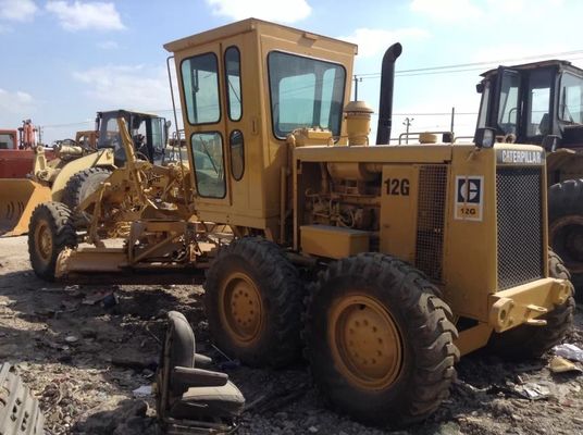 Trabajo pesado 12G Grader de motor de la oruga usado Reducción de ruido Fácil operación