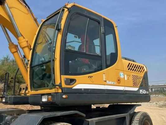 Hyundai R150W-9 Excavadora de ruedas usadas 2015 Alta precisión para construcción