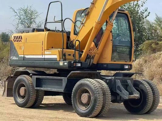 Hyundai R150W-9 Excavadora de ruedas usadas 2015 Alta precisión para construcción